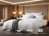 1-Pack White & Pink 3-Piece Bedding Set Solid duvet cover set includes one duvet cover and two 84275267