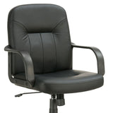 ZNTS Black Office Chair with Casters B062P153798