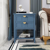 2 Drawer Side table,American style, End table,Suitable for bedroom, living room, study W688119115