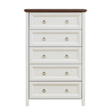 Farmhouse 5 Drawers Dresser Chests for Bedroom, Wood Rustic Tall Chest of Drawers, Dressers 75296143