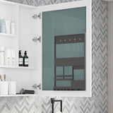 48'' W x 36'' H Surface Frameless Mirror Medicine, Beveled Mirror Edges Bathroom Medicine W2287P249175