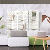 ZNTS Room Divider with Shelves, 6 Panel Room Dividers and Folding Privacy Screens, Partition Room Divider 54497191