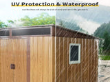 6ft x 5ft Outdoor Metal Storage Shed with Window and Transparent plate for Garden, Lawn 92827760