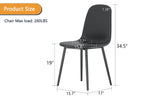 Modern Minimalist Black Dining Chair Set - Four Chairs per Box, Stable and Comfortable.Modern W1151P224750