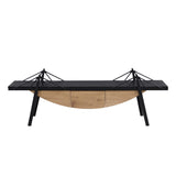 Sailboat-Shaped TV Stand, 70.87 inch Modern Entertainment Center with Drawer, MDF Wood Media Console W2317P253445