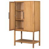 U_STYLE Sophisticated Oak Veneer Cabinet with multiple storage functions,Suitable for N711P210122A