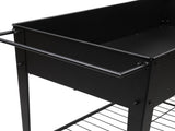 Planting Box With Wheels Black 29008852
