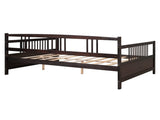 Full Size Daybed with Support Legs, Espresso 73895869