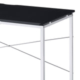 ZNTS Tennos Black & Chrome Finish Writing Desk B2726P287550