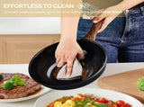 20-Piece Aluminum Cookware Set, Black Non-Stick Pots and Pans Set with Assembled Handles - 6 Pots 54655356