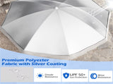 6.5-foot outdoor umbrella, elegant white 82228550