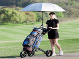 2-Step Folding Golf Cart - Durable Aluminum Frame with EVA Maintenance-Free Wheels 27263729