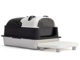 Stainless Steel Cat Litter Box with Panda Design, Extra Large Litter Box with Lid for Big Cats, 56119504