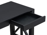 U_Style 60''Acacia Veneer Console with 4 Spacious Drawers, Modern Crisscross Design Entryway N711P289747B