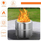 ZNTS 19.3*19.3*19.3in Smokeless Fire pit 40643752