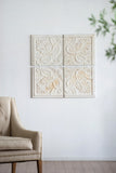 S/4 Distressed Wooden Square Wall Panels, 17.5x17.5" W2078P205304