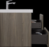 30" Floating Bathroom Vanity with Sink, Modern Wall-Mounted Bathroom Storage Vanity Cabinet with W1573P152697