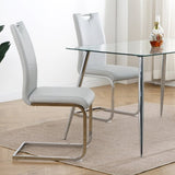 Modern dining chair faux leather cushioned seat Dining Chair Living Room Chair Cushioned chair W210P164978