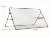 Adjustable Foldable Rebounder Net Multi-Sport Training Bounce Back Goal 8.5' X 6.5' for 58553831