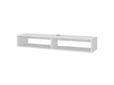 Klein FloatingTV Stand, Space-Saver Design with Functional Shelves, White B097P474313