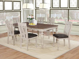 Arch Weathered Oak Dining Table With Extension Leaf T2574P165172