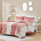 Twin/Twin XL Ombre Shaggy Faux Fur Comforter Set B035129807