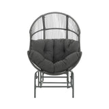 Palos Outdoor Wicker Glider Chair - Dark Gray N775P191232G