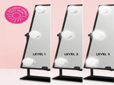 Bluetooth L.E.D. Lighted Vanity Mirror, Black 99765042
