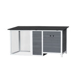 Outdoor Indoor Poultry Cage Small Animal House outdoor chicken hutch coop with running cage W21949176