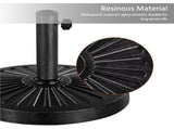 30 lb Heavy Duty Iron Patio Umbrella Base 18" for Outdoor, Black 13101560