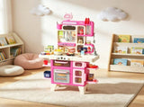 104-Piece Pretend Play Kitchen Set, Realistic Lights & Sounds, Toy Kitchen Accessories for Boys & 09990938