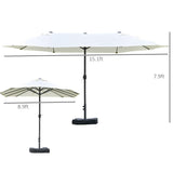 Outdoor beach umbrella/Double-Sided Market Umbrella 75782802