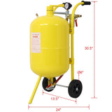 10Gal Pot Sandblaster, 125 Psi Pressure Sand Blasting Complete Kit for Paint, Stain, Rust Removal W46577219
