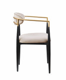 Modern Contemporary 2pcs Side Chairs Taupe Fabric Upholstered Ultra Stylish Chairs Set B011139605