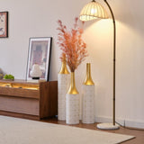 Floor Metal Vases Decorated White Metal Set of 3 gorgeous home decoration large glazed metal W2796P237521