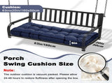 Outdoor Bench Cushion, 63 20 4 Inch, Tufted Waterproof Swing Cushion with Ties, for Patio Bench 47811858