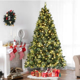 7ft Automatic Tree Structure PE PVC Material 650 Lights Warm Color 9 Modes With Remote Control 1200 25279170