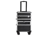 2-in-1 front drawer with slides, flat left drawer, removable universal wheels, aluminum, diamond 43275524