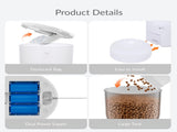Smart Pet Feeder, 3L Automatic Food Dispenser for Cats, dogsSmall Pets Indoor, Timed and 20642195