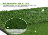 5'x4' Golf Hitting Mat with Cross Stance Guide, Indoor Outdoor Golf Practice Mat with 7 Tee W1422P449907