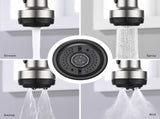 Kitchen Faucet with Pull Down Sprayer and 4 Spraying Modes Single Handle Commercial Spring Kitchen 87505873