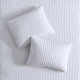 3 Piece Quilt Set White Full/Queen B035129030
