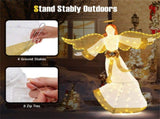 5.2 ft Christmas Pre-Lit Angel with Halo, Christmas Decorations 05994455