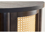 Springwood Caning Side Table, Charcoal Finish 52639082