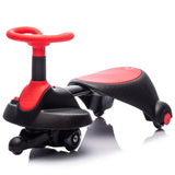 6V Kids Ride On Electric Wiggle Car,Flashing & Shock absorbing PU Wheels For Effective Floor W1578P213377