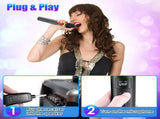 Wireless Handheld Microphone, 164FT 2.4GHz Transmission, Cardioid Noise Reduction, Plug and Play 37266757