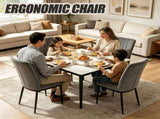 Dining Chairs Set of 4 Modern Velvet Upholstered Chairs with Metal Le gs Adjustable feet for Dining W3851P493953