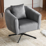 360&deg Swivel Accent Chair, Modern Velvet Fabric Living Room Armchair, Comfy Wide Upholstered with 42158642
