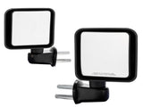 Manual Mirrors Black Left Right Side Pair For 2007-2017 Jeep Wrangler 28928984