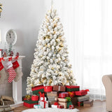 Pre-lit Flocked Artificial Christmas Tree 22778764